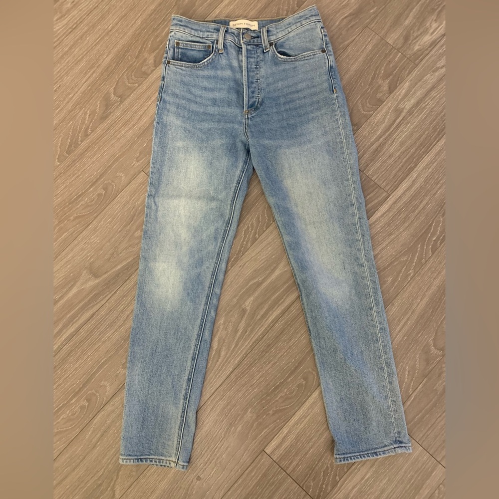 Denim Forum from Aritzia light wash jeans